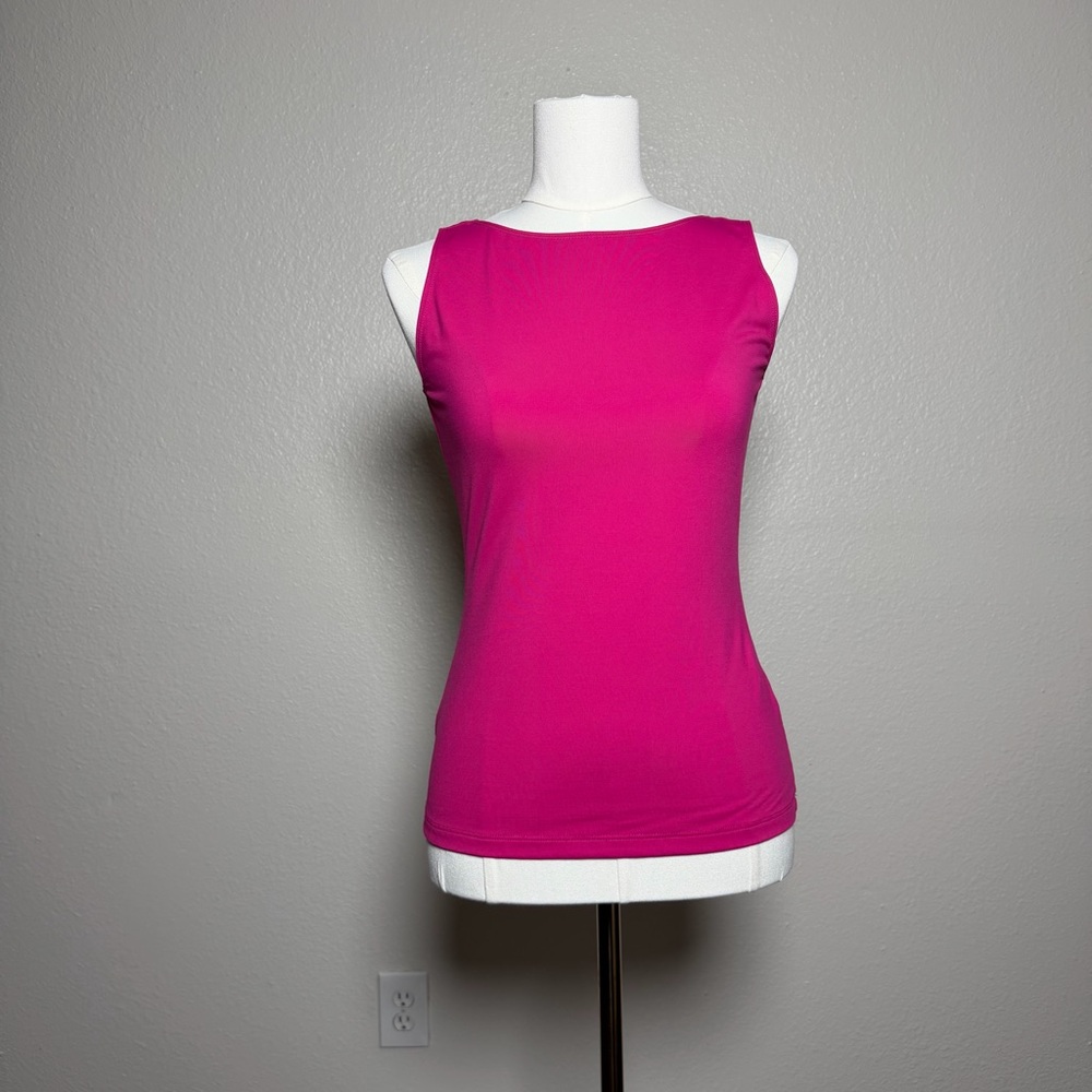 WORTH New York Hot Pink Sleeveless Stretch Tank Top XP